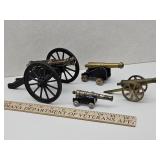 4 Miniature Cannon Replicas