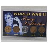 WWII Penny Collection 1941-1945