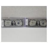 Lot of Two 1957& 57 A Silver Certificates