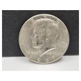 40% 1967 Kennedy Half Dollar Coin