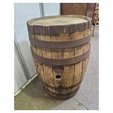 Whiskey Barrel 29' H Missing Rings