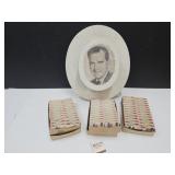 Vintage NIXON Political Hat & 3 Boxes Matches