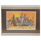 Signed & Framed Art  'AERO BURGER CAFE' Fred Bonn