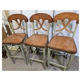 3 Nice Bar Stools Seat is 30' h
