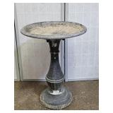 Aluminum Bird Bath  17 x 24' high