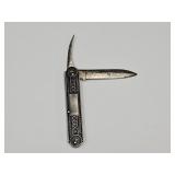 ALL Sterling Silver 1 OZ Antique Pocket Knife