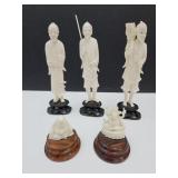 Carved  Oriental Statues 2.5' to 7' high