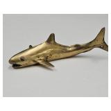 Vintage BRASS Shark  6' Long