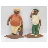 Vintage Aluminum Golfers Sexton Wall Art  12' h