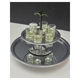 MCM Bar Ware with Bakelite Handle & Shotglasses
