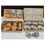VTG Halloween Cooky Cutters w Box & Tartlet Tins