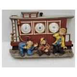 VTG Bur Wood Train Lubcose Hobo Weather Station