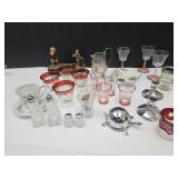 Vintage Glassware & Bank Rusty See Pictures