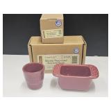 Longaberger Pottery Toothpick & Sweetner Holder