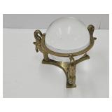 VTG Brass Stand with Crystal Magnifying Ball ORB