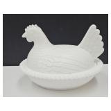Vintage Hen on a Nest 7" L