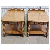 2  Maple Side Tables  21 x 28 x 20" high