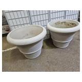 2 Large Planters  24" wide