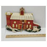 Vintage Bur Wood Farm House