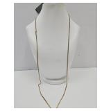 24k Gold Over Sterling 30" Italy Chain