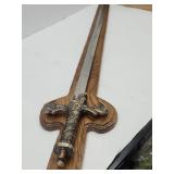 Large Sword W Display 43" Long