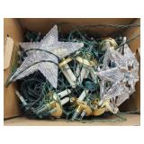 Lot Of Christmas Lights & Tree Toppers