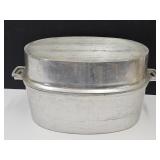 Vintage Aluminum Roaster Miracle  with Trivet
