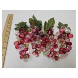 4 Bunches Of MCM Acrylic Grapes