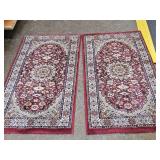2 Throw Rugs 23 x 46"