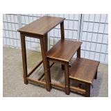 Nice Folding 3 Step Stool  Frontgate
