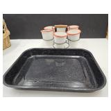 Granite Baking Pan, Hearth & Home Cups & Rack