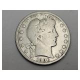 1906 S Silver Barber Half Dollar Coin