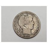 1908 S Silver Barber Half Dollar Coin