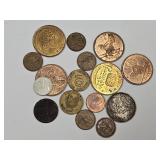 Foreign Coins & Token Lot