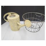 Metal Baskets 14" W & Water Can