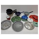 Granite Ware & Porcelain Lids, Sauce Pans & Cup