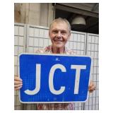 Metal  JCT Sign  21 x 15"