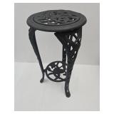 Nice Cast Iron Plant Stand 12x25" H