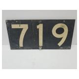 VTG Railroad Mile Marker Sign 17" L