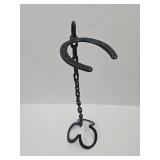 Cast Iron Folk Art Holder Rack 29" H
