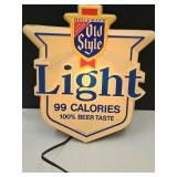 Vintage Lighted Old Style Beer Sign
