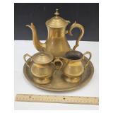 Solid Brass Tea & Coffee Set From India
