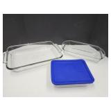 Pyrex Glass Baking Dishes up to 14"L
