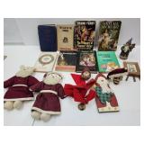 VTG Books-Seabuiscuit, +& Folkart Christmas Decor
