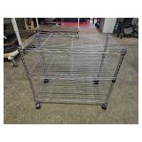 Chrome Srorage Cart  23.5 x 14 x 22" h