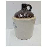 2 G Antique Western Stoneware Whiskey Crock / Jug
