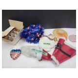 Fitz &n Floyd Snowman Dish, Porch Goose Clothes,+