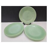 Set of 8 Jadite  Fire King 9 1/8" Dinner Plates