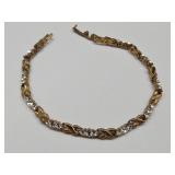 Gold Tone CZ Bracelet