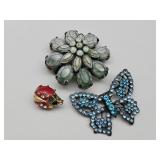 Lot of 3 Broaches